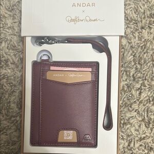 Andar x Dallin Owen Burgundy Card Holder